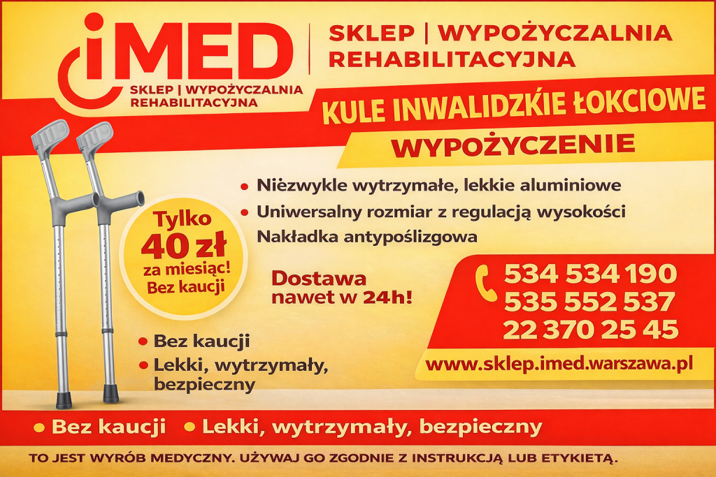 Kule inwalidzkie łokciowe wynajem Warszawa Bemowo - zdjęcie 1