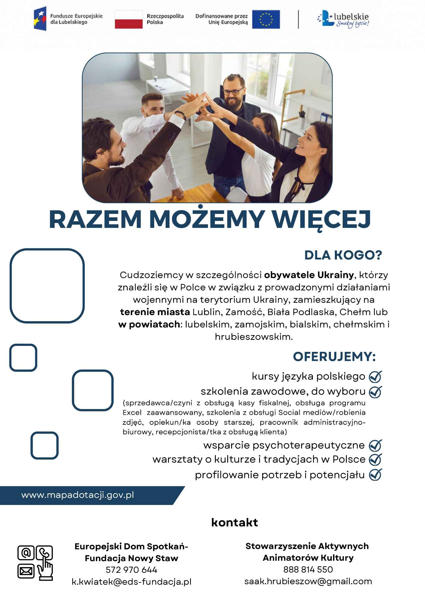 Projekt "Razem możemy więcej" Lublin - zdjęcie 1