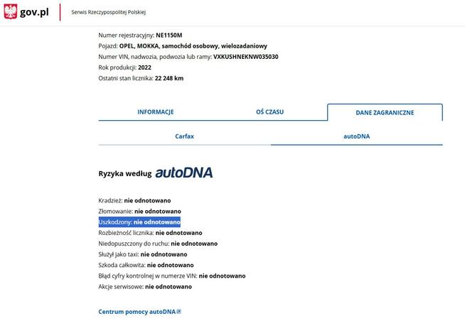 Opel Mokka Benzyna Zarejestrowany Ubezpieczony Elbląg - zdjęcie 3