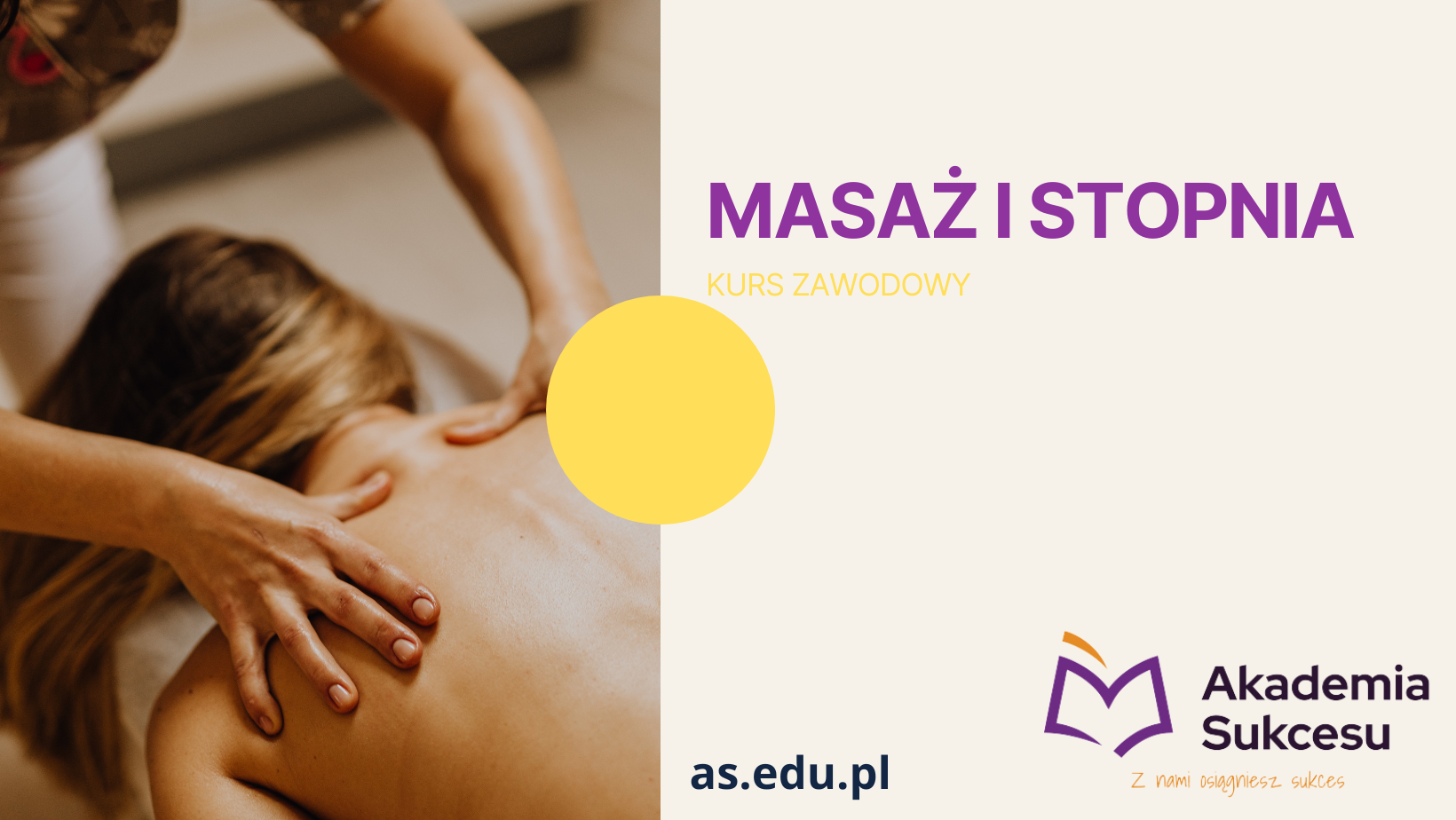 KURS MASAŻU I STOPNIA- CERTYFIKOWANY KURS ZAWODOWY! Suwałki - zdjęcie 1