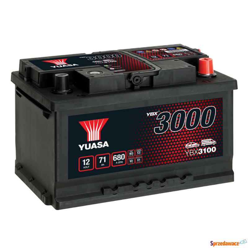Akumulator Yuasa Standard 12V 71Ah 680A Prawy Plus Łomża - zdjęcie 1