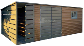 Schowek domek ogrodowy 6x3 + wiata 1m brama okno dach  ST105