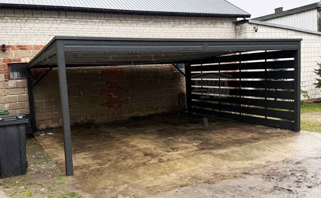 Carport - wiata samochodowa 6x5 m - dodatkowa zabudowa dach  GP735 Braniewo - zdjęcie 4