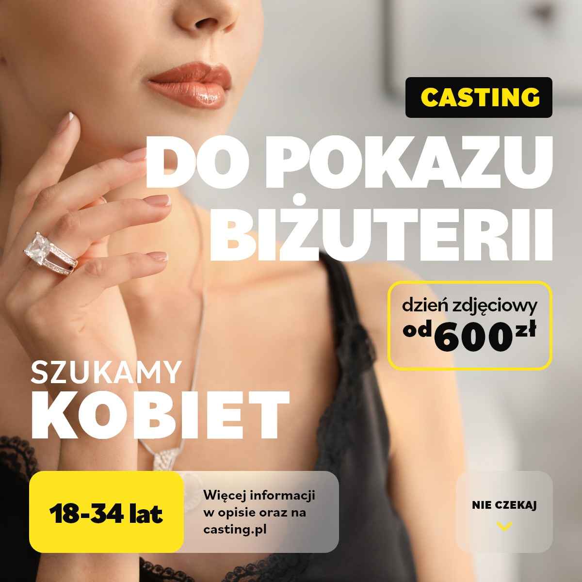 Casting Dla Kobiet Do pokazu Biżuterii Poznań - zdjęcie 1
