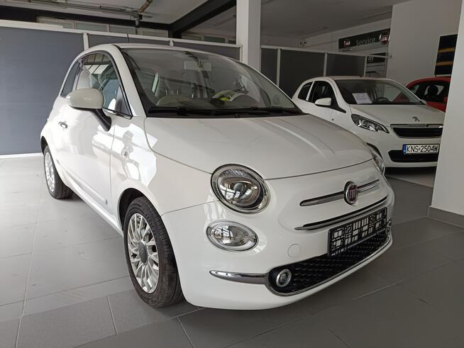 Fiat 500  LOUNGE 1.2 69KM Automat, niski przebieg, serwis Nowy Sącz - zdjęcie 1