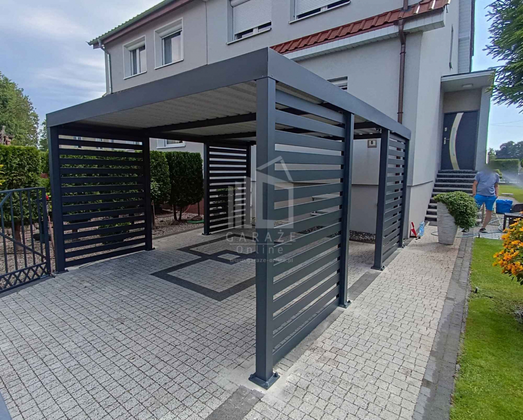 CarPort PREMIUM - wiata samochodowa 4x5  dodatkowa zabudowa ID1032 Siedlce - zdjęcie 2