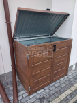 Zabudowa koszy na śmieci wiata śmietnikowa 140x80x120 cm 2x240L GP335 Nowy Sącz - zdjęcie 5