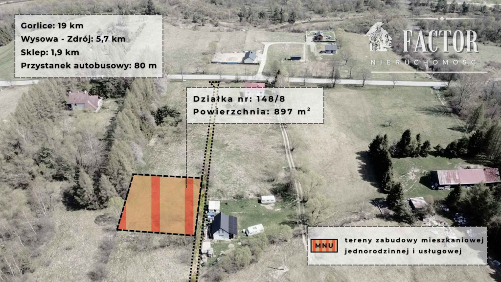 Działki budowlano-usługowe (MNU) w Hańczowej – od 8,97a do 12,40a Hańczowa - zdjęcie 7