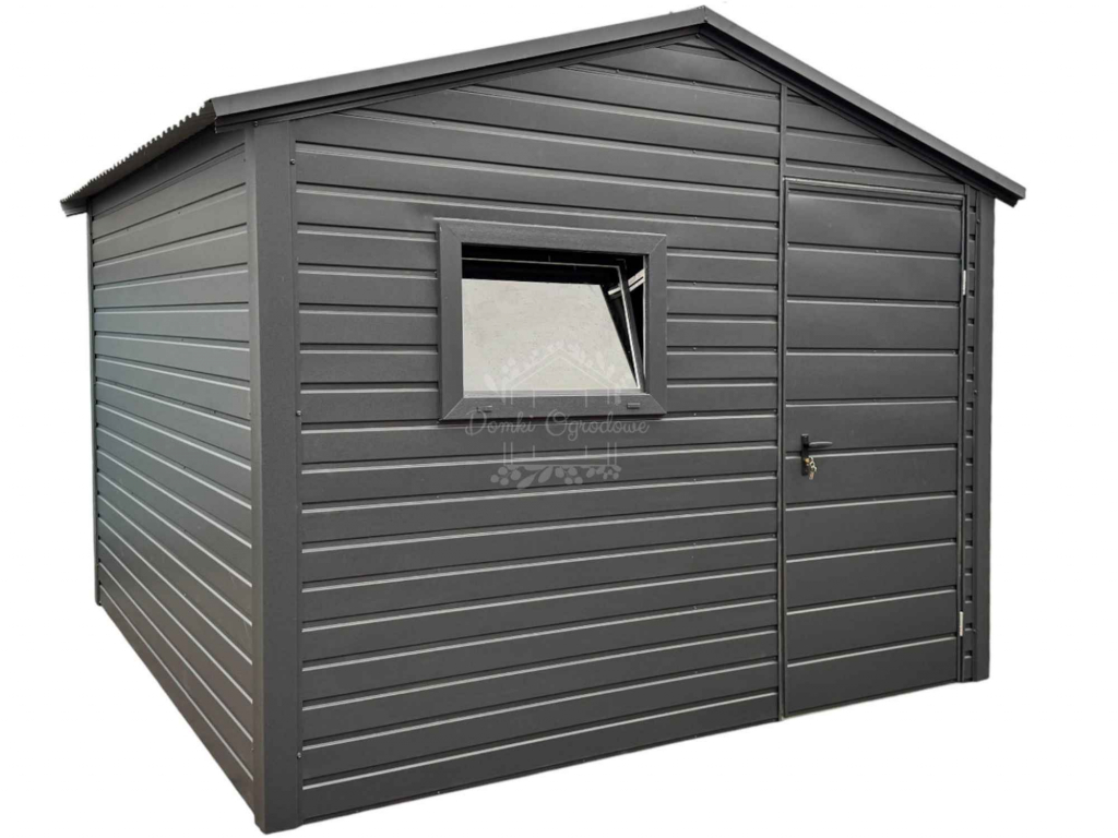 Schowek - domek ogrodowy 3x3m  okno - antracyt - dach dwuspadowy ID881 Toruń - zdjęcie 1