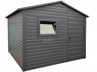 Schowek - domek ogrodowy 3x3m  okno - antracyt - dach dwuspadowy ID881