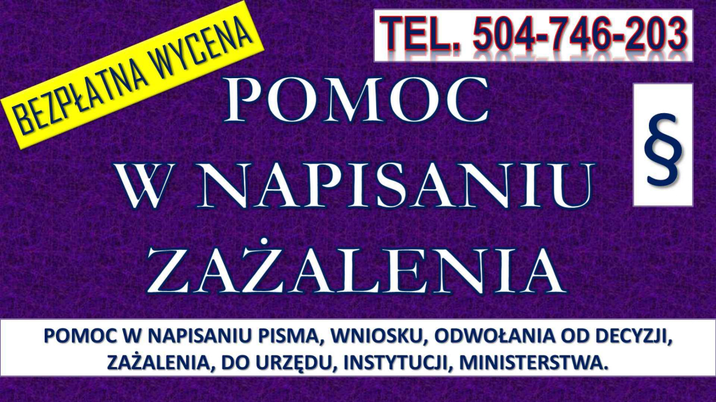 Biuro, pisanie pism, tel. 504-746-203, cennik, napisanie pisma, cena Psie Pole - zdjęcie 7