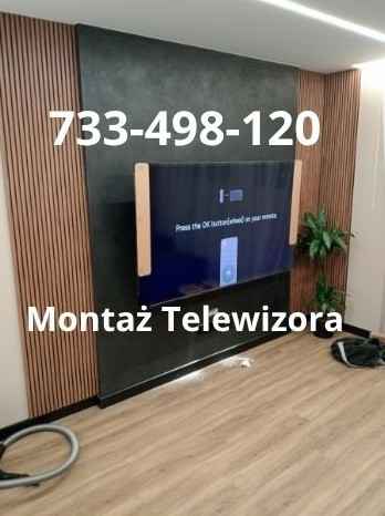 Montaż telewizora na ścianie lub suficie-serwis anten Katowice - zdjęcie 1