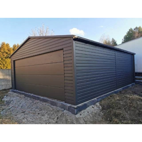 Garaż blaszany 6x6 brama segmentowa Gorlice - zdjęcie 1