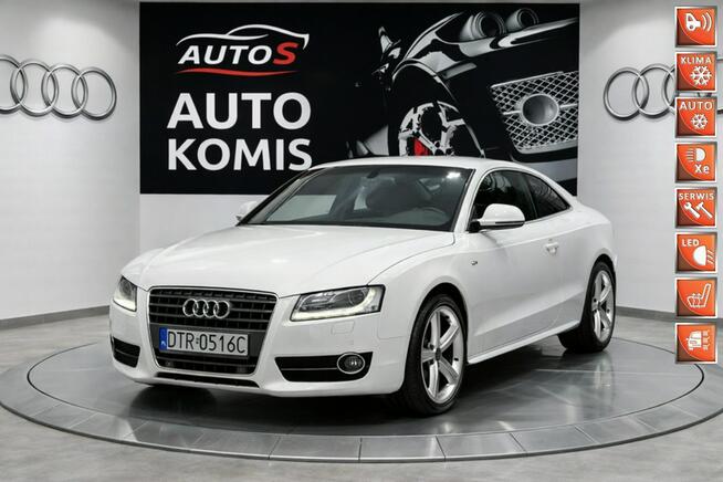 Audi A5 2.0TFSI 180KM Biała Bardzo Ładna S-Line Zarejestrowana Wrocław - zdjęcie 1