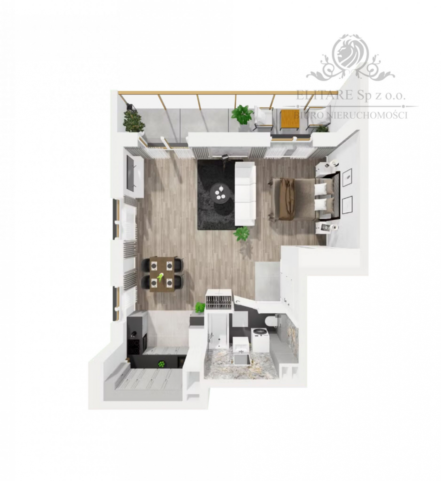 Mieszkanie 49,4m2 z widokiem na rzekę/Kleczków Wrocław Wrocław - zdjęcie 6