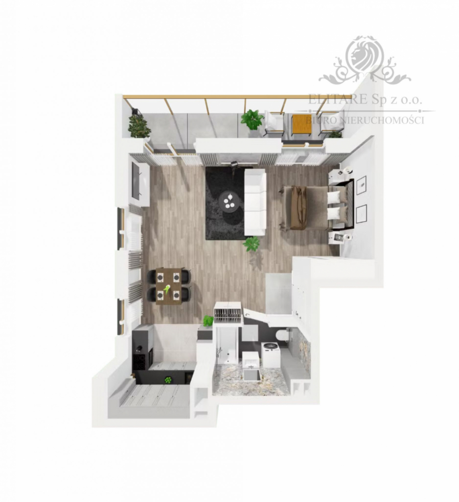 Mieszkanie 49,4m2 z widokiem na rzekę/Kleczków Wrocław Wrocław - zdjęcie 6