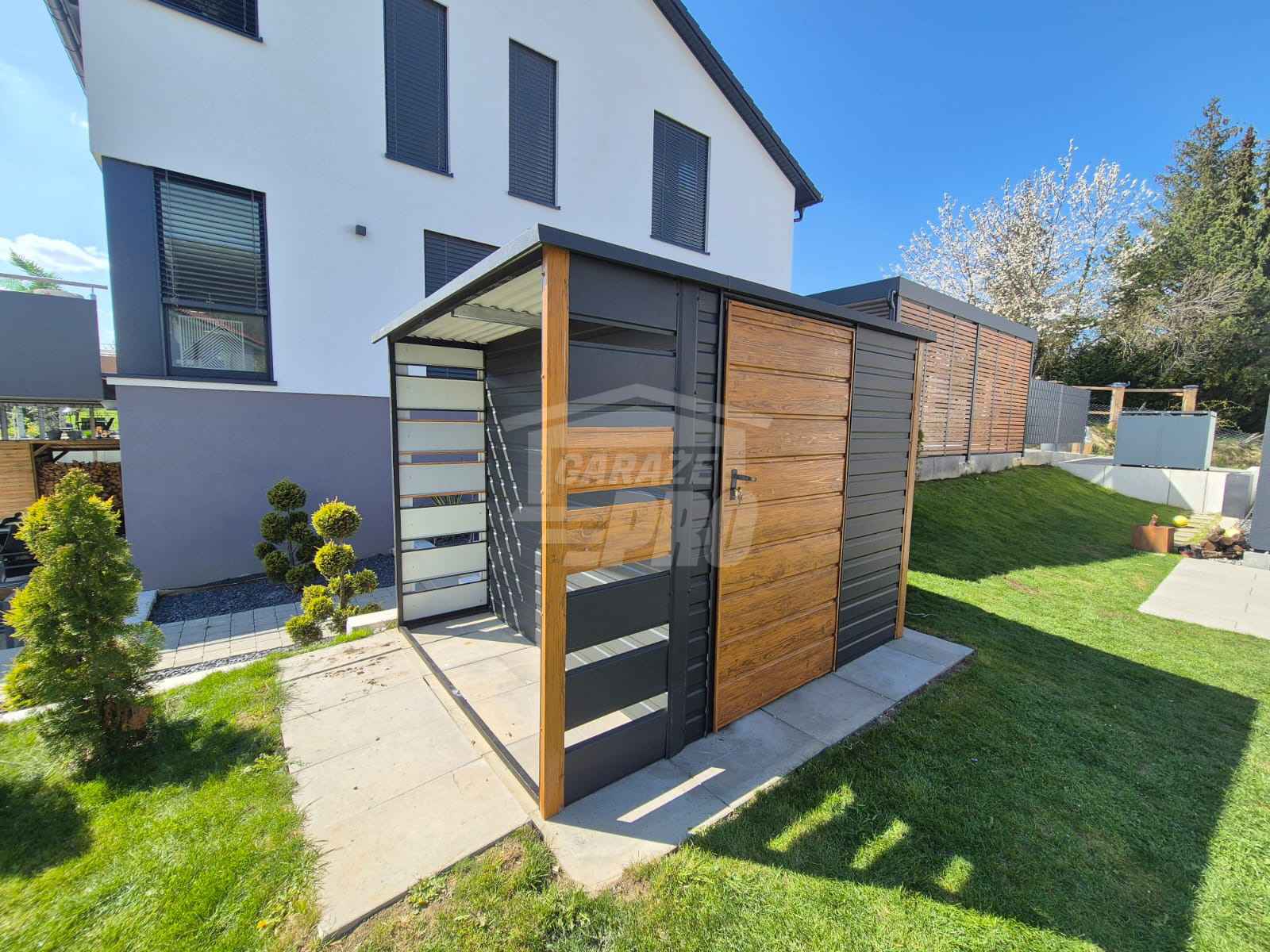 Schowek Domek Ogrodowy 2x2m + wiata 0,6m drzwi  okno dach  GP606 Ruda Śląska - zdjęcie 3