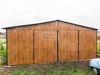 Garaż blaszany 6x6 wolnostojący 2x Brama drewnopodobny Dach GB180 Stargard - zdjęcie 7