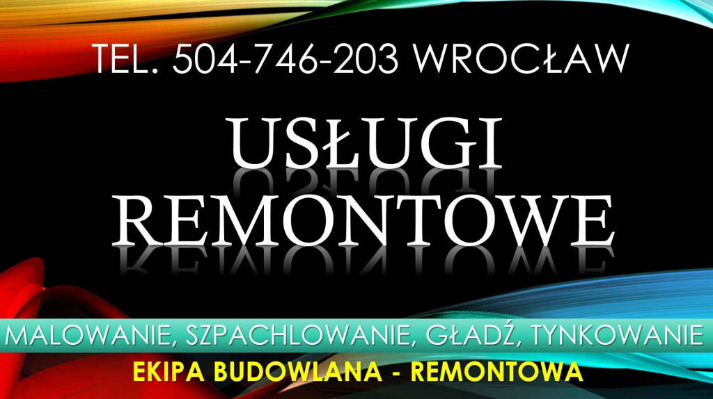Malowanie cennik, tel. 504-746-203, Wrocław. Usługi malowania mieszkań Psie Pole - zdjęcie 1