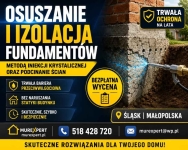 Osuszanie i izolowanie fundamentów - iniekcja krystaliczna