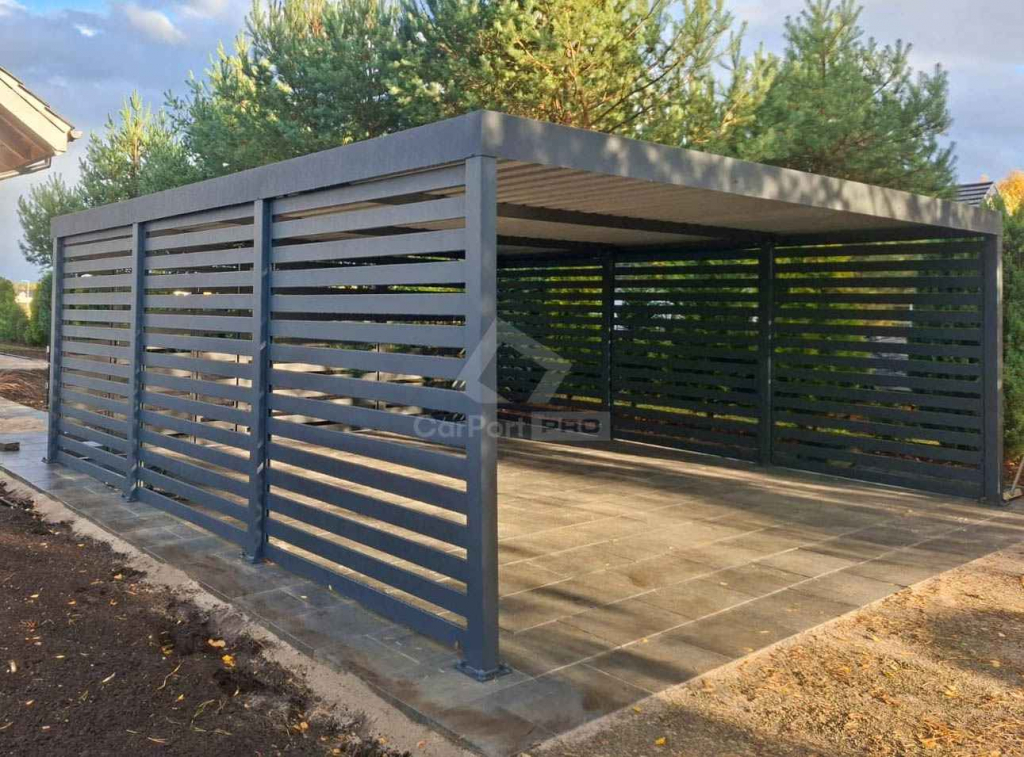 CarPort PREMIUM - wiata samochodowa 6x6  dodatkowa zabudowa CP125 Suwałki - zdjęcie 7
