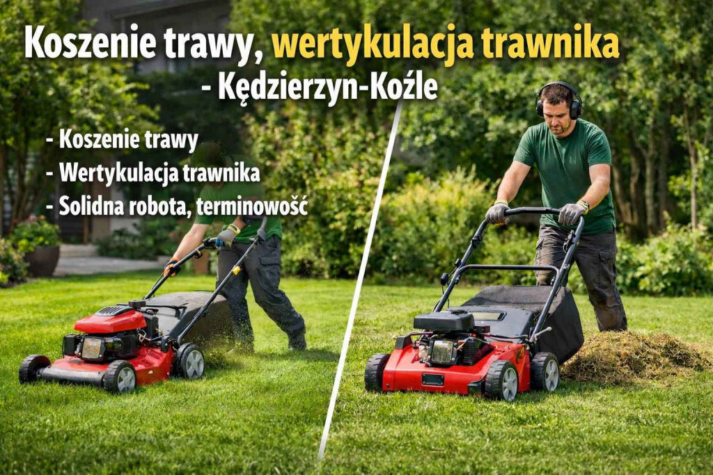 Koszenie trawy, wertykulacja trawnika, Kędzierzyn-Koźle Kędzierzyn-Koźle - zdjęcie 1