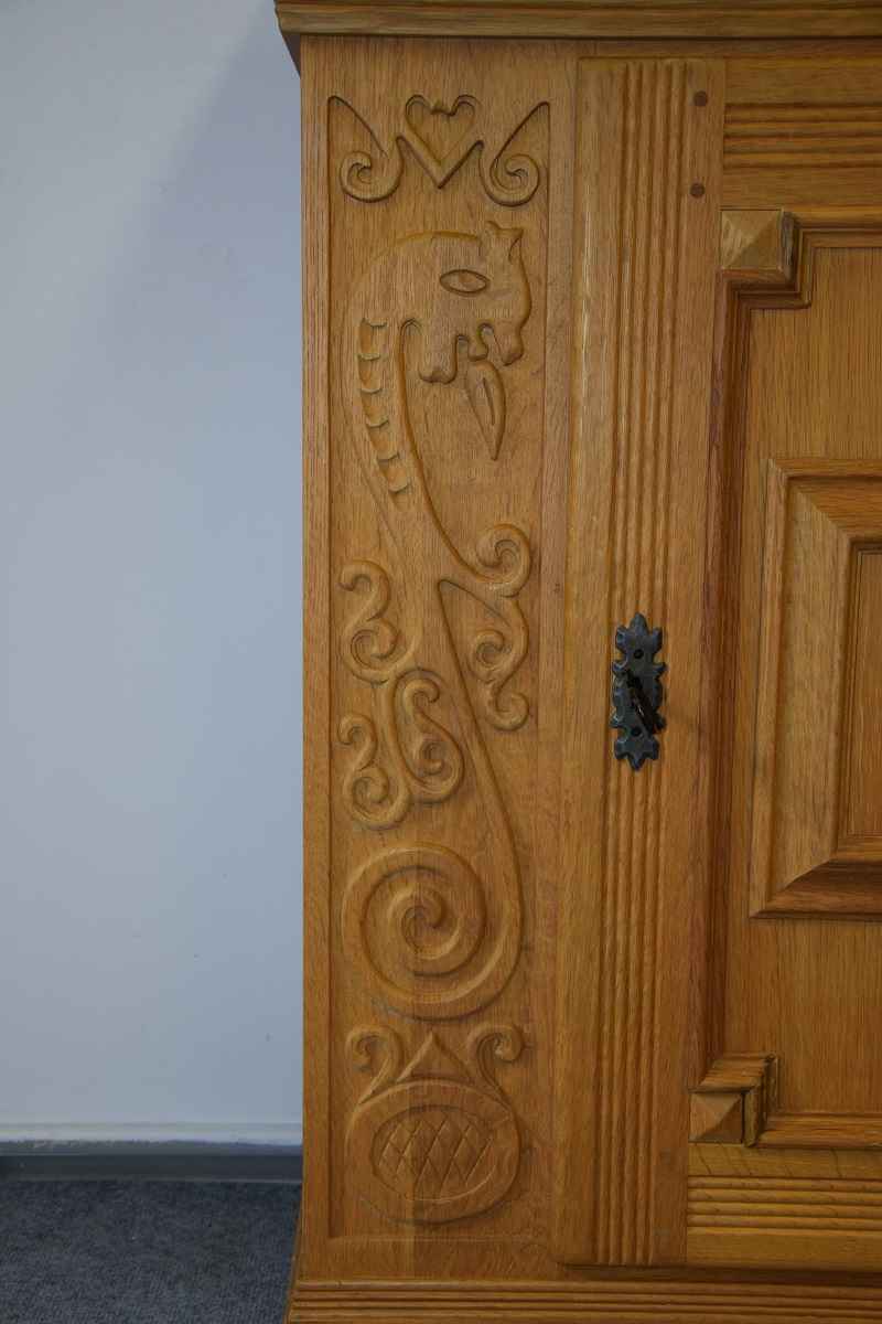 komoda w całości z drewna dębowego - super stan Olsztyn - zdjęcie 6