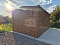 Garaż blaszany 3,5x6m Brama uchylna automat  blachodachówka Dach GP673 Olsztyn - zdjęcie 4