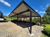 Wiata samochodowa CarPort 8x5 m + wypust dachu 1m  rynny GP721 Legnica - zdjęcie 6