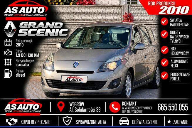Renault Grand Scenic 1,9DCi 130KM Expression/Alu/Serwis/Zadbany Węgrów - zdjęcie 1