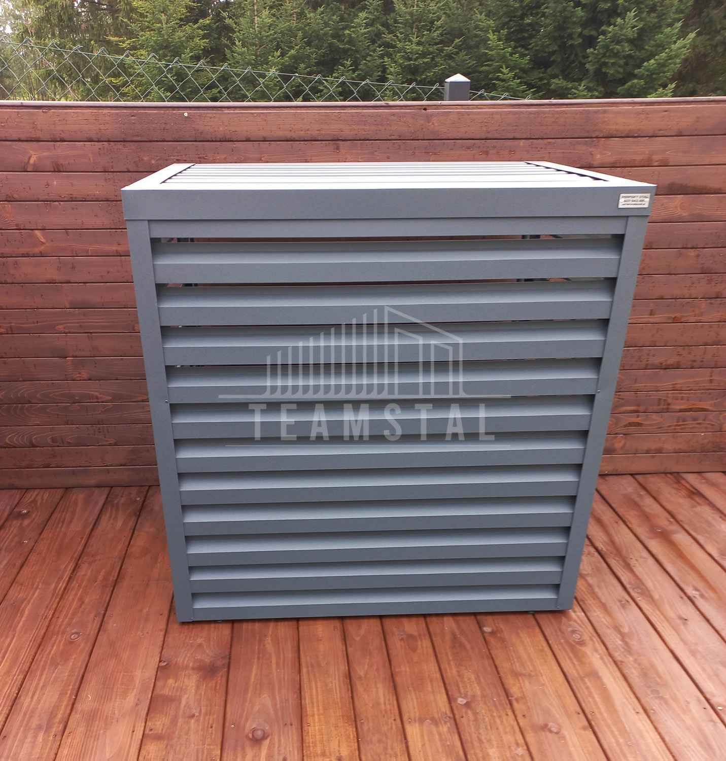 Osłona klimatyzatora - pompy ciepła 90x50x130 cm antracyt TS555 Siedlce - zdjęcie 6