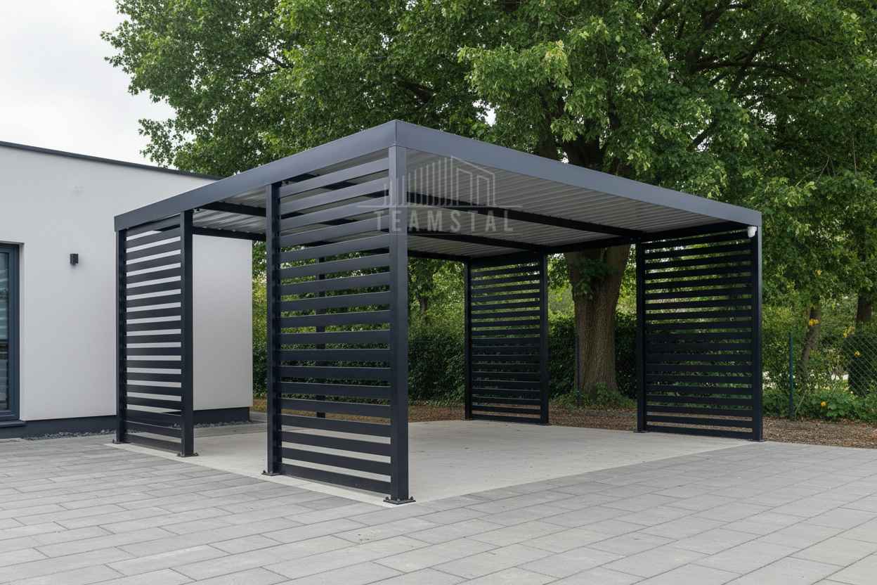 CarPort PREMIUM - wiata samochodowa 4,5x5,5 dodatkowa zabudowa TS1242 Piła - zdjęcie 3