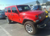 Jeep Wrangler 2021, 3.0L, 4x4, SAHARA, po kradzieży Warszawa - zdjęcie 2