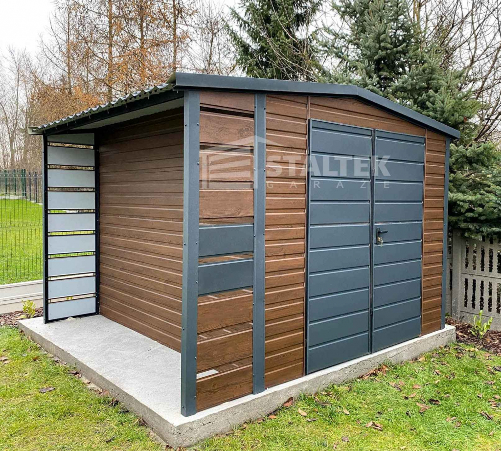 Schowek domek ogrodowy 2x3 wiata  Brama blachodachówka dach ST102 Opole - zdjęcie 3