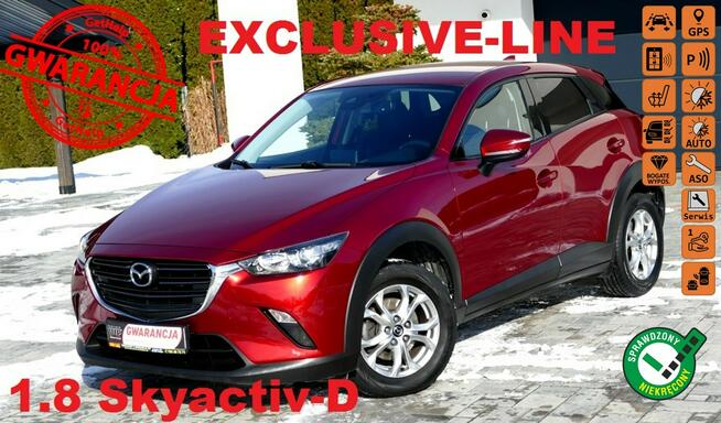 Mazda CX-3 Exclusive-Line! 1.8 Skyactiv-D. Gwarancja! Grójec - zdjęcie 1
