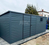 Domek Ogrodowy Garaż 6x3 Brama Dwuskrzydłowa dach Spad w tył GP256 Kłodzko - zdjęcie 2