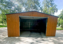 Garaż blaszany 6x6m - brama uchylna rynny dach TS1119 Gniezno - zdjęcie 5