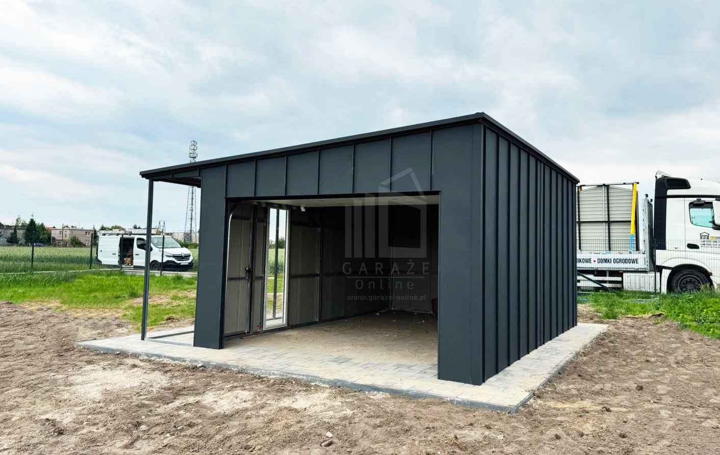 Garaż blaszany 4x6 m wiata 1m brama drzwi okno dach rynny ID1286 Gniezno - zdjęcie 7