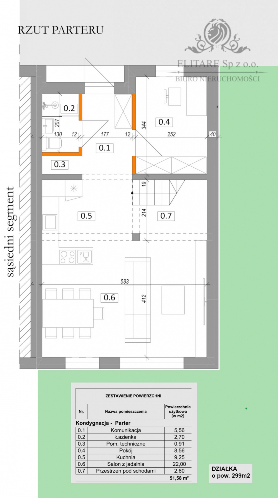 DOM szereg SKRAJNY 103,02m na działce 321m2m2, Iwiny Siechnice Iwiny - zdjęcie 7