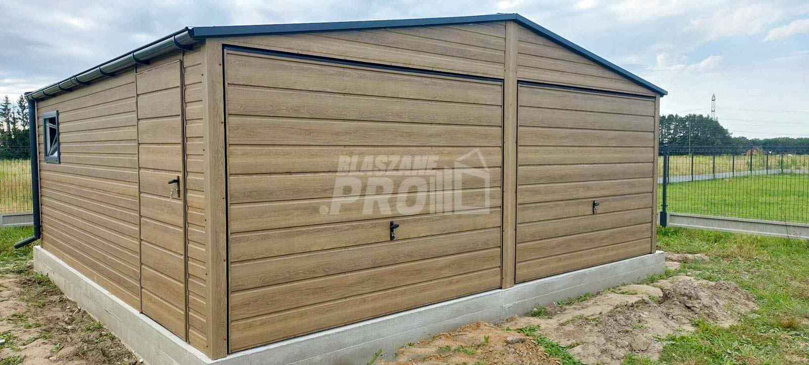 Garaż blaszany 6x5,8m  brama uchylna winchester  rynny  dwuspad GP454 Niepołomice - zdjęcie 3