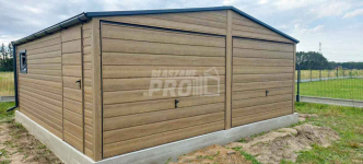 Garaż blaszany 6x5,8m  brama uchylna winchester  rynny  dwuspad GP454 Niepołomice - zdjęcie 3