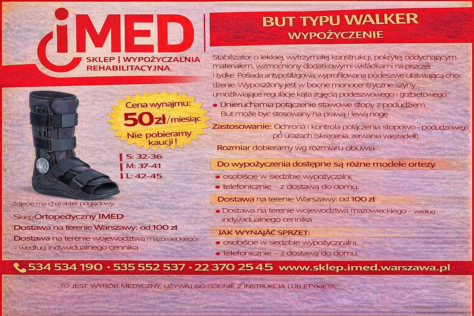 But typu walker wynajem Warszawa IMED Bemowo - zdjęcie 1