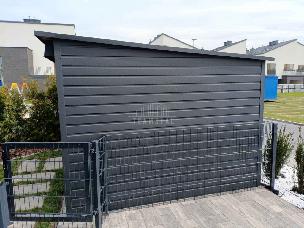 Schowek - domek ogrodowy 5,5x2,5m drzwi przesuwne okno  dach TS1167 Augustów - zdjęcie 5