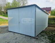 Garaż blaszany 3x5 wolnostojący - brama dwuskrzdłowa - biały  GB146 Toruń - zdjęcie 2