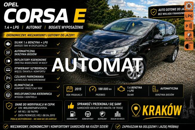 Opel Corsa 1.4Gaz*Automat*Bogate wyposażenie Bibice - zdjęcie 1