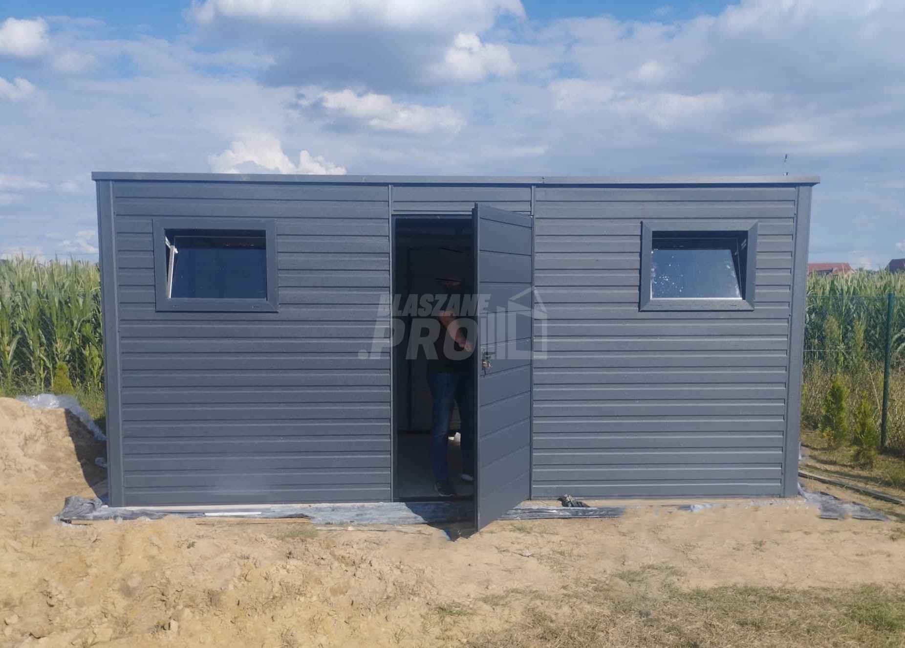 Domek ogrodowy - schowek 5,5x2 drzwi 2x okno Dach spad w tył  GP214 Inowrocław - zdjęcie 3