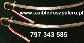 SZABLE DO ŚLUBU, szable do szpaleru z TEMBAKAMI PATRIOTYCZNYMI, tanio Rembertów - zdjęcie 2