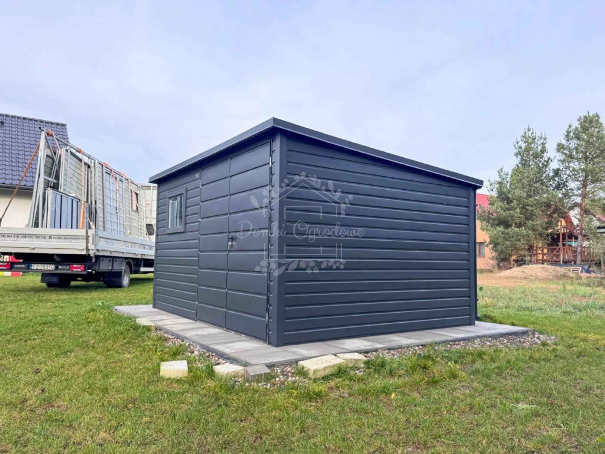 Schowek – domek ogrodowy 4×3 m  2 x okno – antracyt ID1276 Rybnik - zdjęcie 5