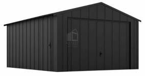 Garaż blaszany 4x5m brama uchylna drzwi blacha na rąbek dach ID1003