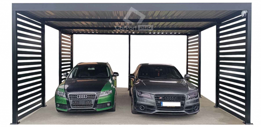 CarPort PREMIUM - wiata samochodowa 6x6 - antracyt   CP116 Widzew - zdjęcie 1